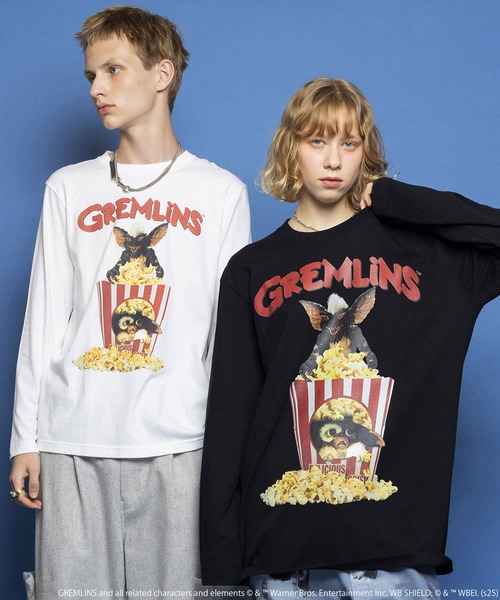 MILKBOY（ミルクボーイ） tシャツ GREMLINS POPCORN L.S. Tシャツ