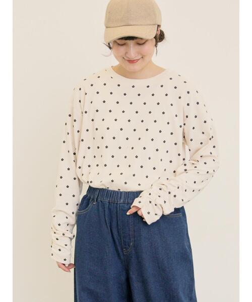 Samansa Mos2（サマンサモスモス） tシャツ リップル柄アソート袖