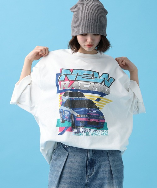 「PBLIM」 半袖Tシャツ MEDIUM ブルー レディース_画像4