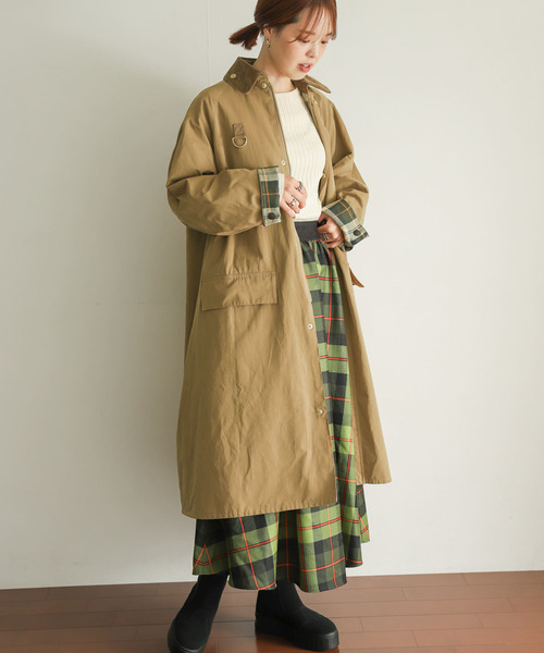 Barbour（バブアー） ステンカラーコート 36 ブラウン レディース