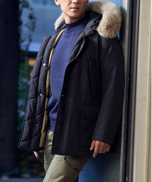 「CROSSPLUS ONLINE」 長袖ニット M ネイビー メンズ_画像3