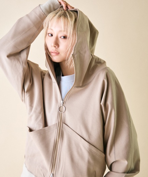 rehacer（レアセル） パーカー : High Hoodie Dolman Parka Made in