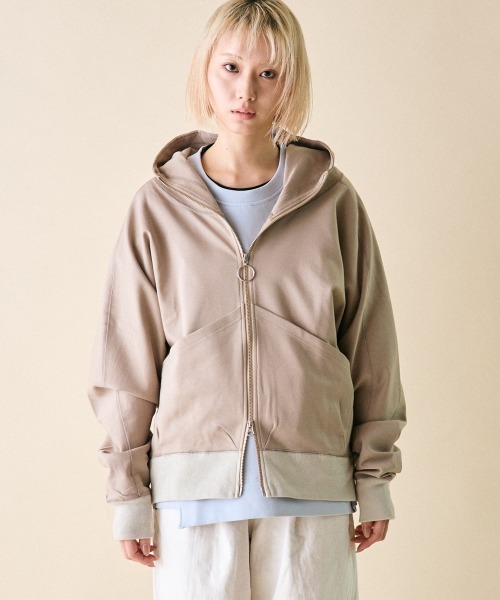 rehacer（レアセル） パーカー : High Hoodie Dolman Parka Made in