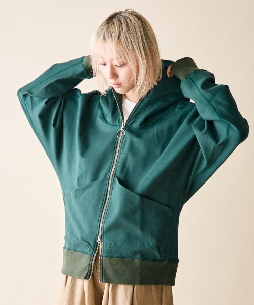 rehacer（レアセル） パーカー : High Hoodie Dolman Parka Made in