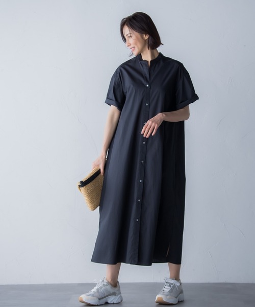 「LAUTREAMONT」 半袖ワンピース 9号 ブラック レディース_画像9