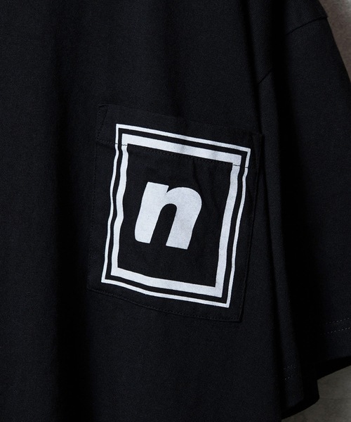 「NUMBER (N)INE DENIM」 半袖Tシャツ 3 ホワイト×ホワイト メンズ_画像9