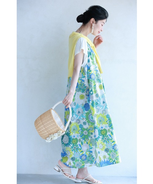 「CAWAII」 ノースリーブワンピース FREE ブルー レディース_画像5