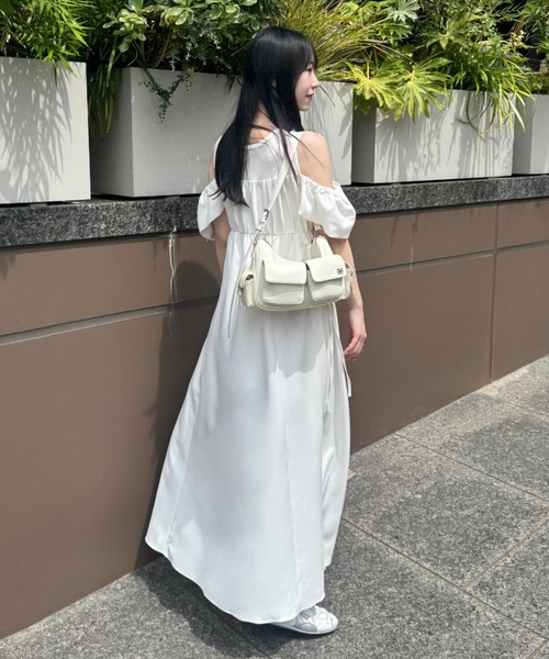 「mellowneon」 半袖ワンピース MEDIUM ブラック レディース_画像7