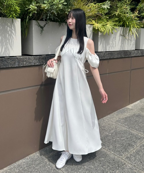 「mellowneon」 半袖ワンピース MEDIUM ブラック レディース_画像8