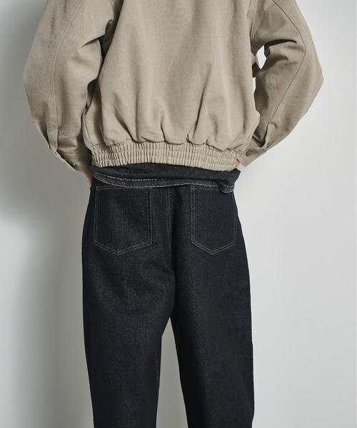 BLANK HOTEL ブルゾン アウター Faux Leather Collar Duck Jacket / 襟