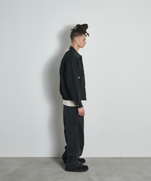 BLANK HOTEL ブルゾン アウター Faux Leather Collar Duck Jacket / 襟
