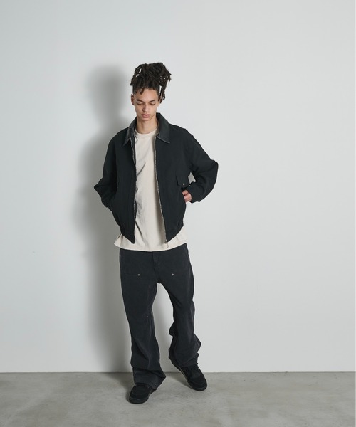 BLANK HOTEL ブルゾン アウター Faux Leather Collar Duck Jacket / 襟