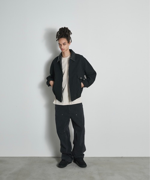 BLANK HOTEL ブルゾン アウター Faux Leather Collar Duck Jacket / 襟