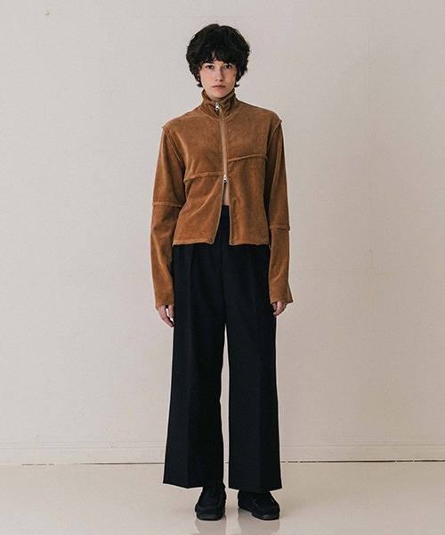 CREDONA（クレドナ） tシャツ TERRA VELOUR FIT ZIP TOPS/テラベロア