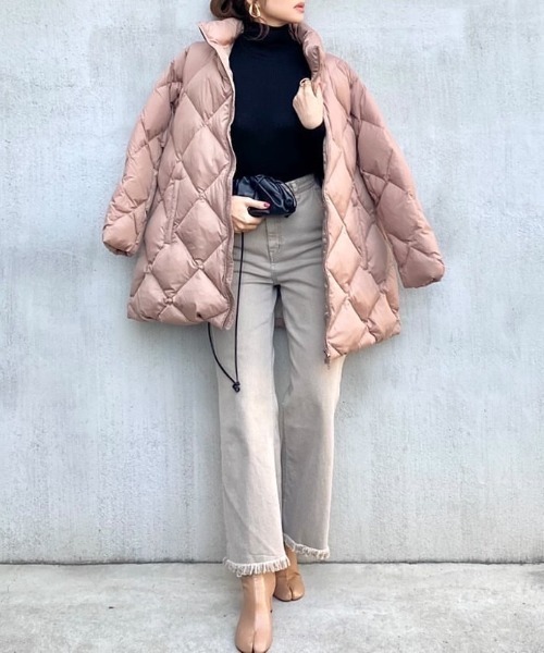 「Audrey and John Wad」 ダウンコート FREE ベージュ レディース_画像4