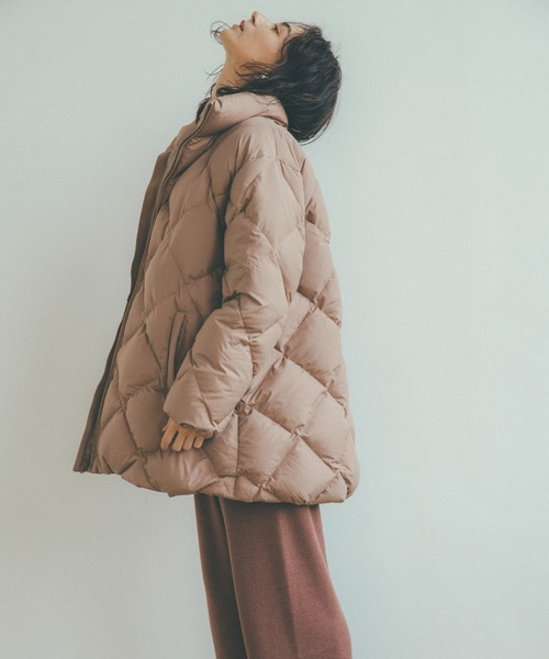 「Audrey and John Wad」 ダウンコート FREE ベージュ レディース_画像7