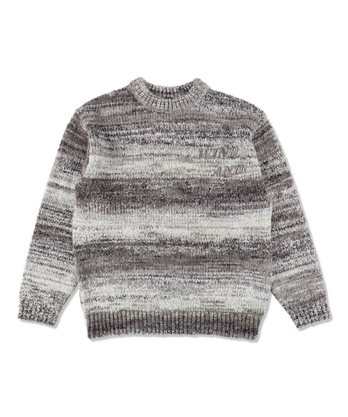ウィンダンシーニット WIND AND SEA（ウィンダンシー） セーター ニット BOUCLE LOGO KNIT
