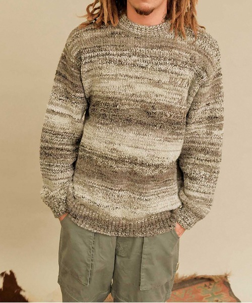 WIND AND SEA ニットセーター Lサイズ WIND AND SEA（ウィンダンシー） セーター ニット CABLE LOGO KNIT