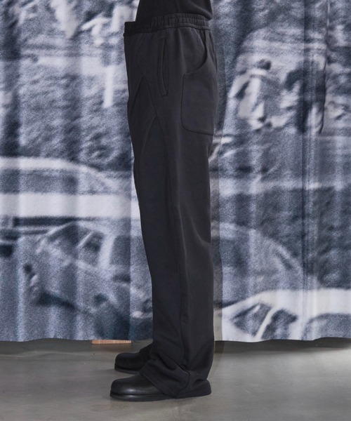 CONZ ブラック スラックス フロントポケット付き CONZ ブラック スラックス フロントポケット付き SLACKS（スラックス