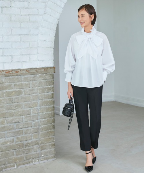 「RUIRUE BOUTIQUE」 長袖ブラウス S ネイビー レディース_画像3