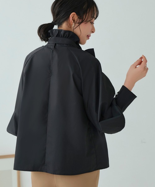 「RUIRUE BOUTIQUE」 長袖ブラウス S ネイビー レディース_画像7