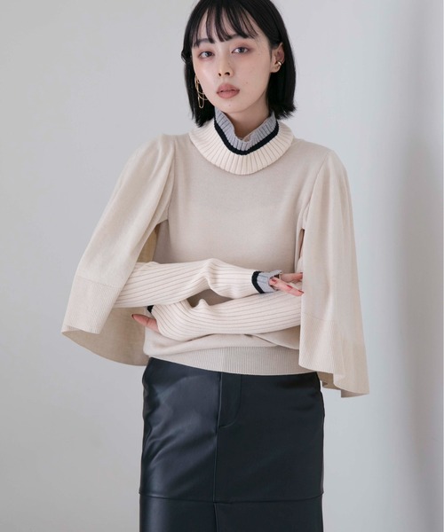 「Eimee Law」 半袖ニット 38 ブラック レディース_画像5