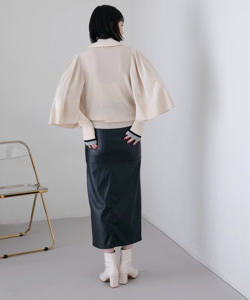 「Eimee Law」 半袖ニット 38 ブラック レディース_画像8