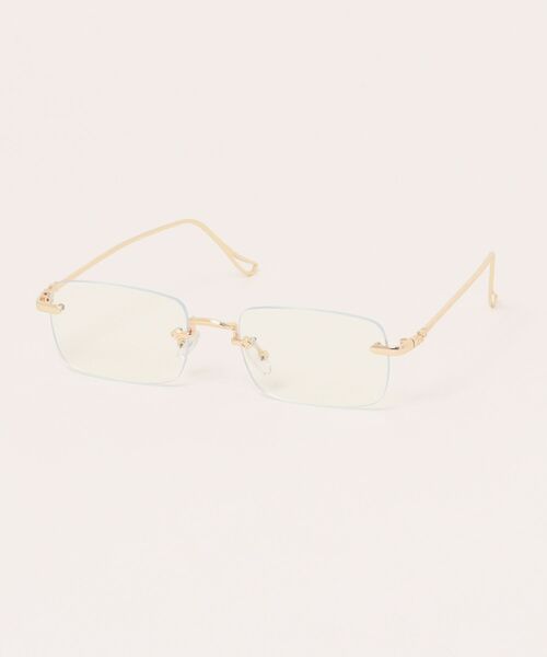 ARCHIVER 伊達メガネ メガネ 眼鏡 「Bz」リムレスメタルフレーム 伊達