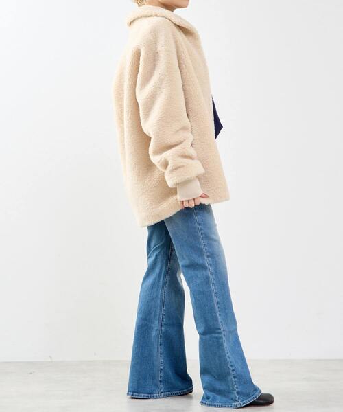 SOFFITTO（ソフィット） コート アウター スタンド袖口リブミドル丈  