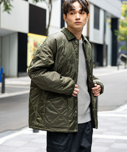 G/FORE メンズジャケット L ブラック キルティング ALLSAINTS（オールセインツ） コート ジャケット TYK QUILTED REGULAR