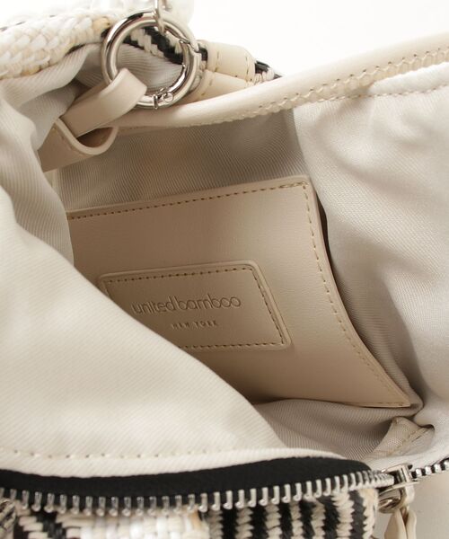 「united bamboo」 ストライプ柄2WAYバッグ - ホワイト レディース_画像4