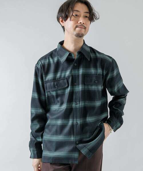 「URBAN RESEARCH ROSSO MEN」 長袖シャツ MEDIUM ブラック メンズ_画像2