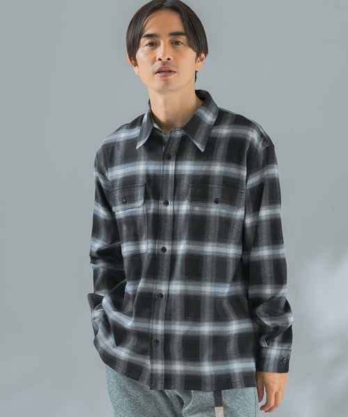「URBAN RESEARCH ROSSO MEN」 長袖シャツ MEDIUM ブラック メンズ_画像4