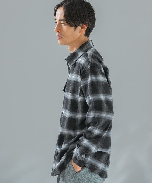 「URBAN RESEARCH ROSSO MEN」 長袖シャツ MEDIUM ブラック メンズ_画像8