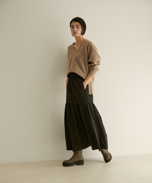 「SALON adam et rope'」 フレアスカート FREE ブラック レディース_画像3