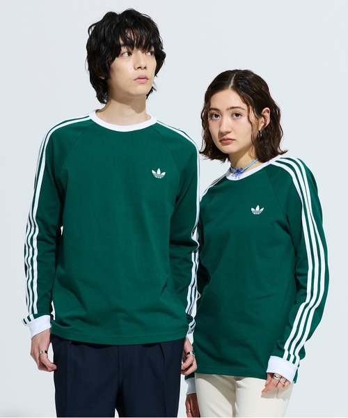 adidas（アディダス） tシャツ スリーストライプス ロングスリーブ T