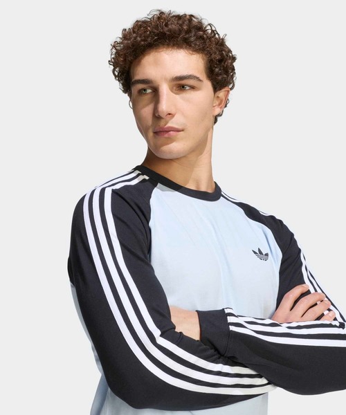 adidas（アディダス） tシャツ スリーストライプス ロングスリーブ T