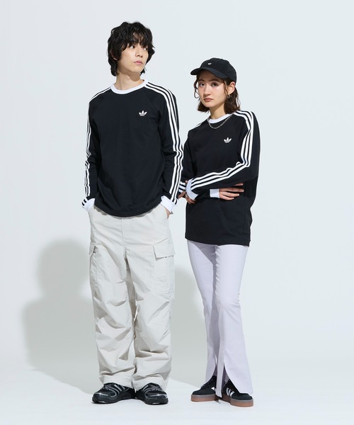 adidas（アディダス） tシャツ スリーストライプス ロングスリーブ T