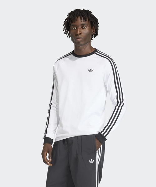 adidas（アディダス） tシャツ スリーストライプス ロングスリーブ T