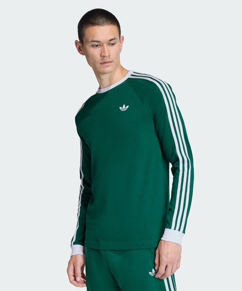 adidas（アディダス） tシャツ スリーストライプス ロングスリーブ T
