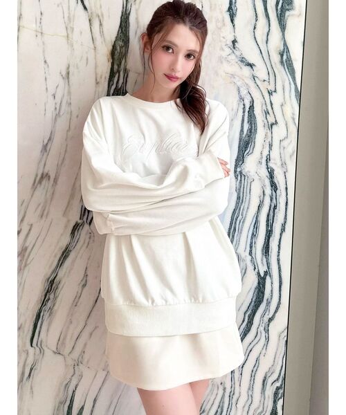 RESEXXY（リゼクシー） トレーナー スウェット エンブロイダリーロゴ