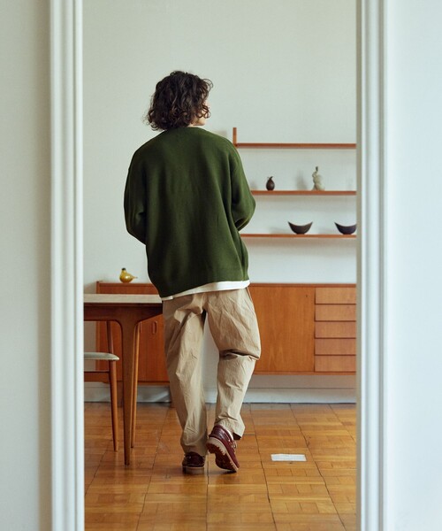 「TOWNCRAFT」 ニットカーディガン LARGE イエロー メンズ_画像9