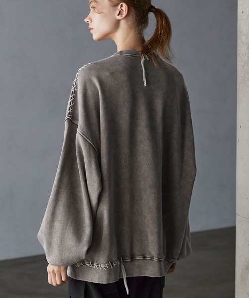 「SERACE」 スウェットカットソー M グレー メンズ_画像5