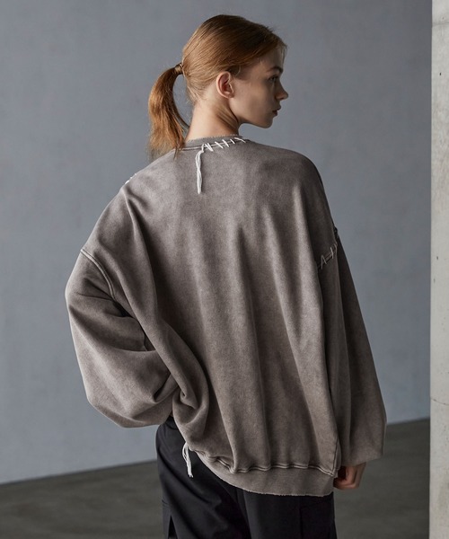 「SERACE」 スウェットカットソー M グレー メンズ_画像6