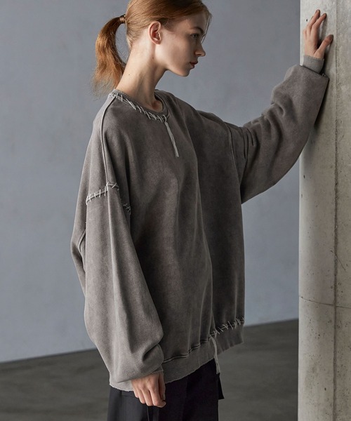 「SERACE」 スウェットカットソー M グレー メンズ_画像7