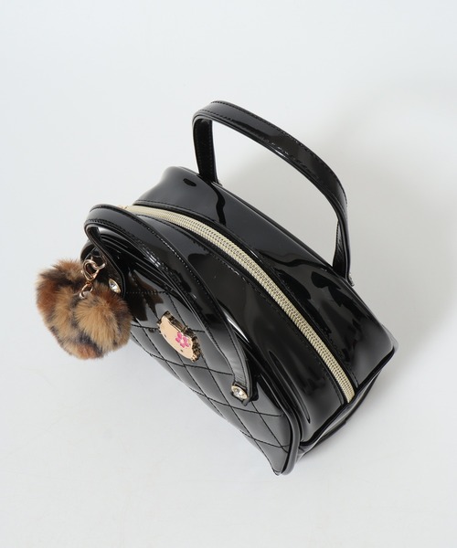 sanrio（サンリオ） ポーチ キティエナメルキルトPミニボストンポーチ