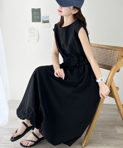 「classicalelf」 ノースリーブワンピース MEDIUM ブラック レディース_画像5