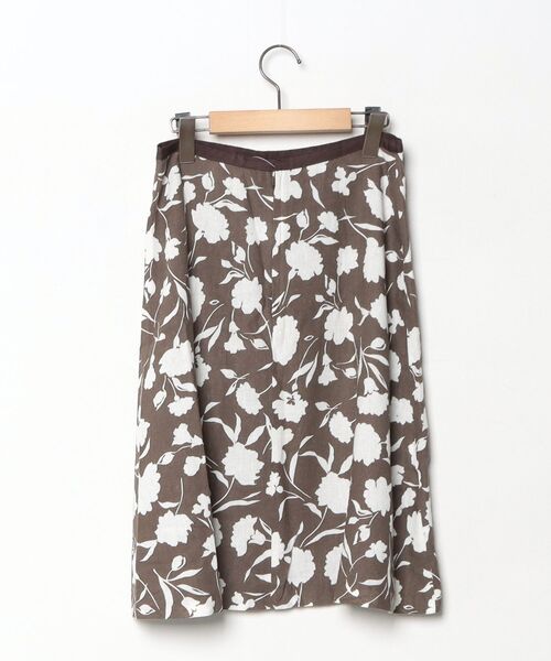 「d'un a dix」 フレアスカート 38 ブラウン レディース_画像2