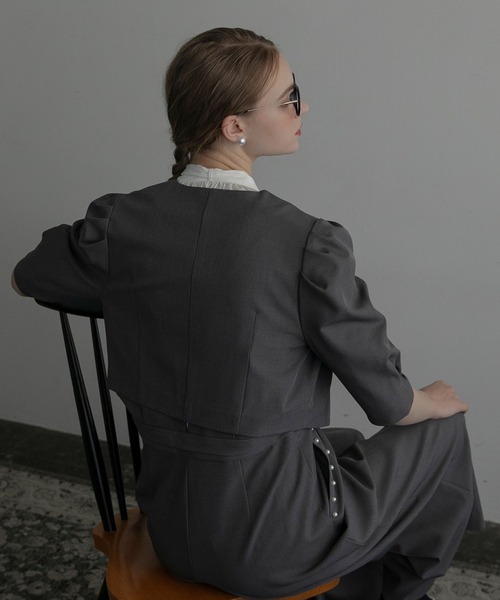 「BONLECILL noir」 パンツドレス S ベージュ レディース_画像8