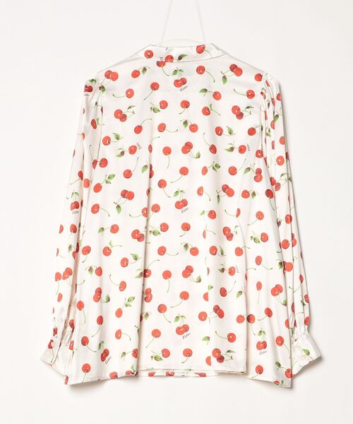 「Katie」 花柄長袖シャツ FREE ホワイト レディース_画像2